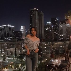 Grey Striped Blouse